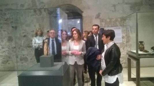 Il ministro Maria Elena Boschi visita la mostra di Picasso