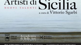 La locandina della mostra Artisti di Sicilia