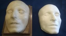 Nella foto la maschera di Vincenzo Bellini in 3D