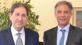 Da sinistra Paolo Cantano e il nuovo Direttore generale Angelo Pellicanò