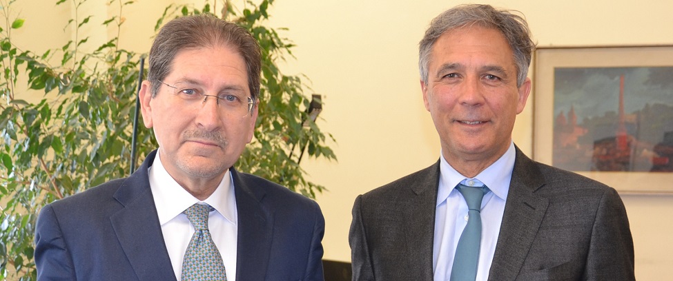 Da sinistra Paolo Cantano e il nuovo Direttore generale Angelo Pellicanò