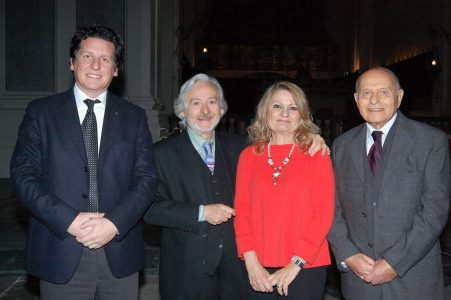 Nella foto Diego Cannizzaro,  Leo Gullotta, Sarah Zappulla Muscarà, Enzo Zappulla