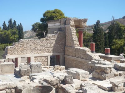 Creta, I resti del palazzo di Cnosso. Foto Brunella Bonaccorsi