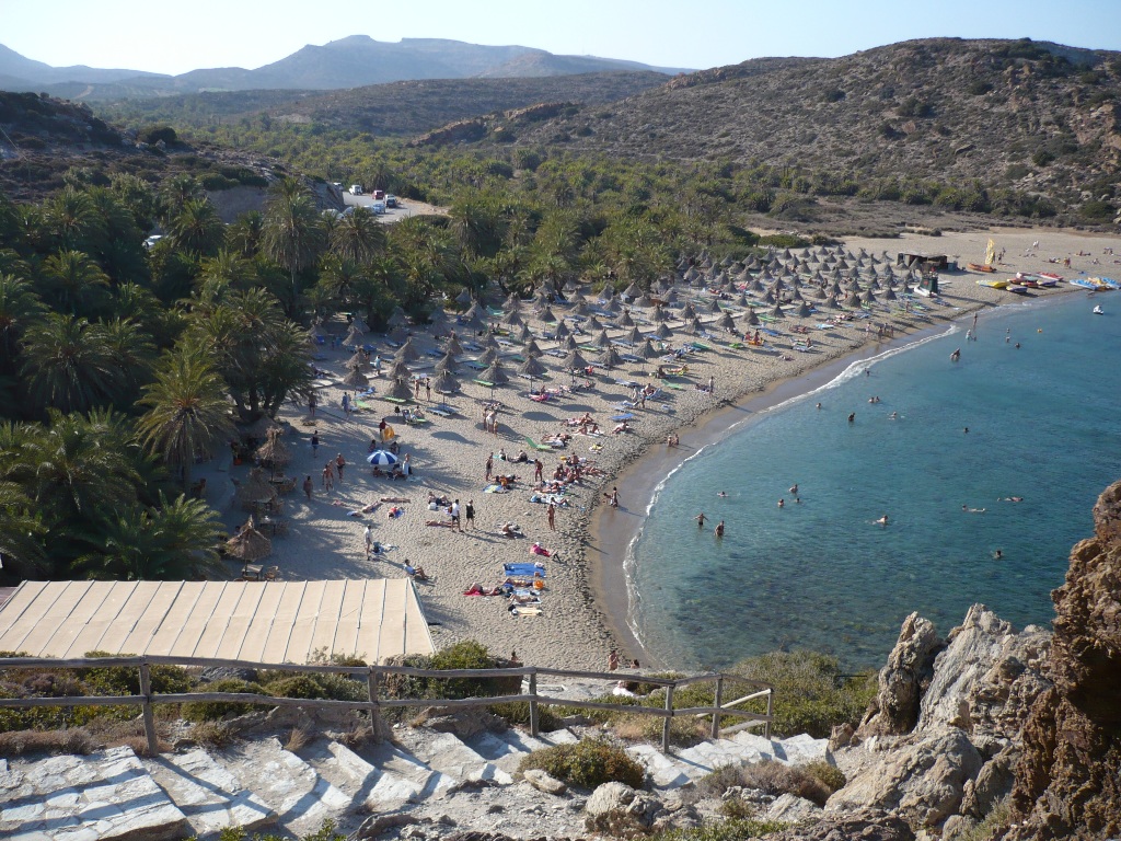 Creta, la bellissima spiaggia di Vai. Foto Brunella Bonaccorsi