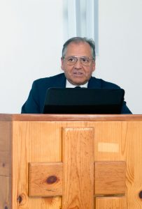 Eugenio Casucci durante il convegno Hub delle tecnologie. Foto Brunella Bonaccorsi