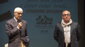 Nino Milazzo e Giuseppe Dipasquale, presidente e direttore del Teatro Stabile di Catania