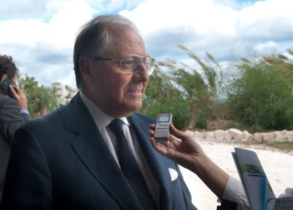 Eugenio Casucci durante l'intervista. Foto Brunella Bonaccorsi