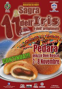 La locandina della sagra dell'iris