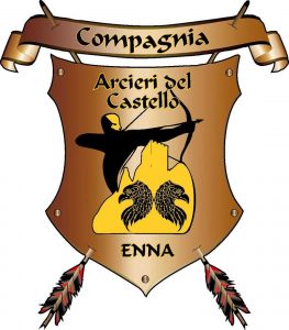 Il logo della compagnia arcieri di Enna