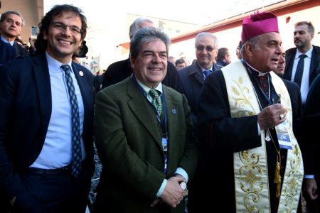 Alessandro Di Graziano, Direttore Generale FCE, il sindaco di Catania Enzo Bianco e monsignor Gristina