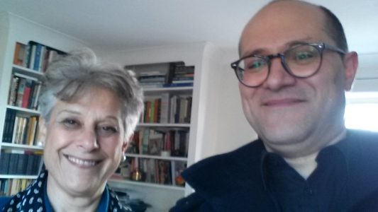 Simonetta Agnello Hornby e Gaetano Algozino che ha realizzato l'intervista per Sicilia&Donna