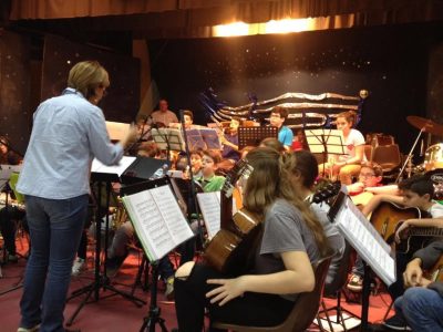 Le prove della piccola orchestra