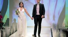 salone della sposa Gli sposi Katia e Giuseppe, hanno vinto il primo premio. Foto Brunella Bonaccorsi