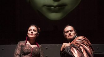 Gaia Aprea e Luca Lazzareschi in Macbeth (foto di Fabio Donato)